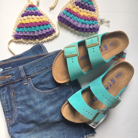 Birkenstock Shoes - ✨FOR ARI✨ Turquoise Arizona Birkenstock